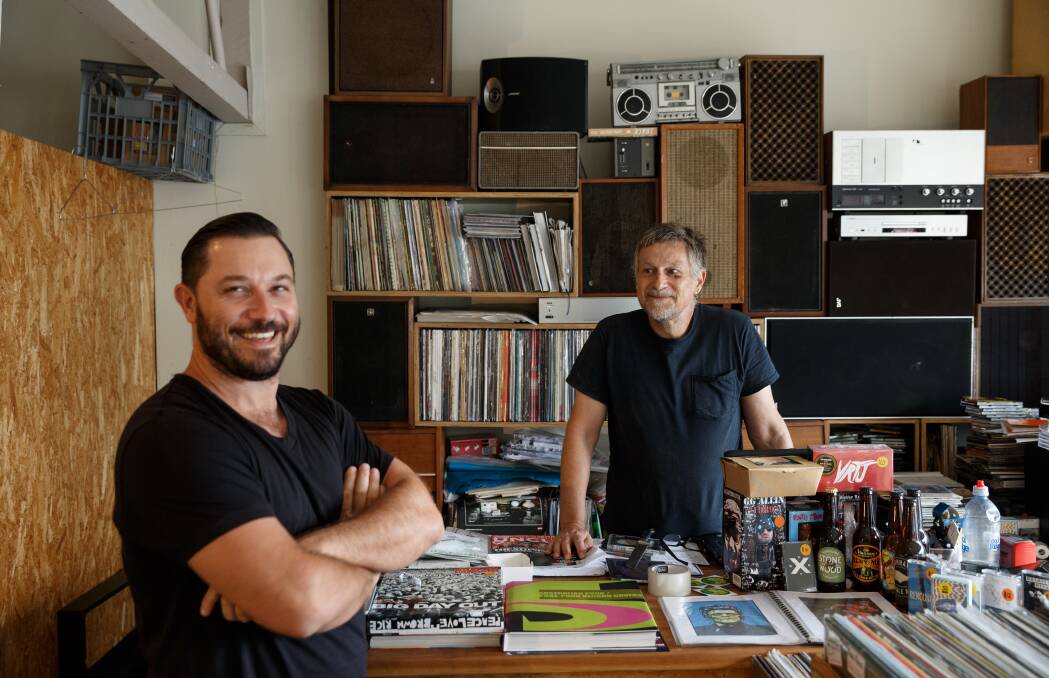 WIRED FOR SOUND: Chris Joannou and Chris Dunn are getting back to their musical roots with the launch of The Edwards' Good Oil. Picture: Max Mason-Hubers