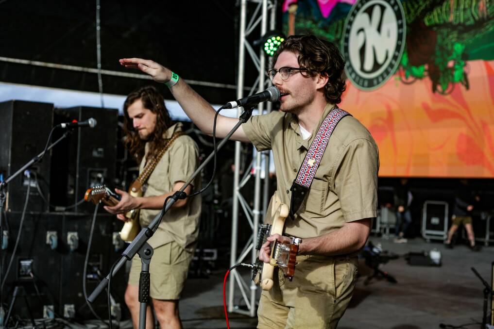 LIVE: Vacations on stage at Hope Estate's FKA Festival. Picture: Andrew Brassington