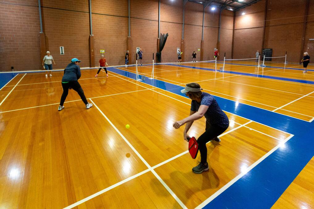 Pickleball is becoming increasingly popular in the Hunter, especially among the over-50 demographic. Picture by Jonathan Carroll