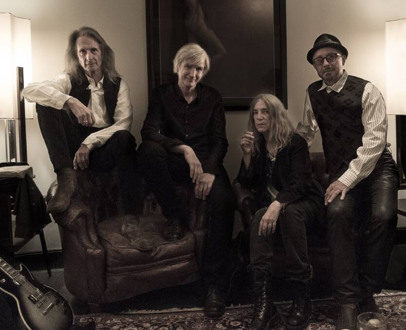 SIDESHOW: Patti Smith and her band will play the Newcastle Entertainment Centre on April 18.