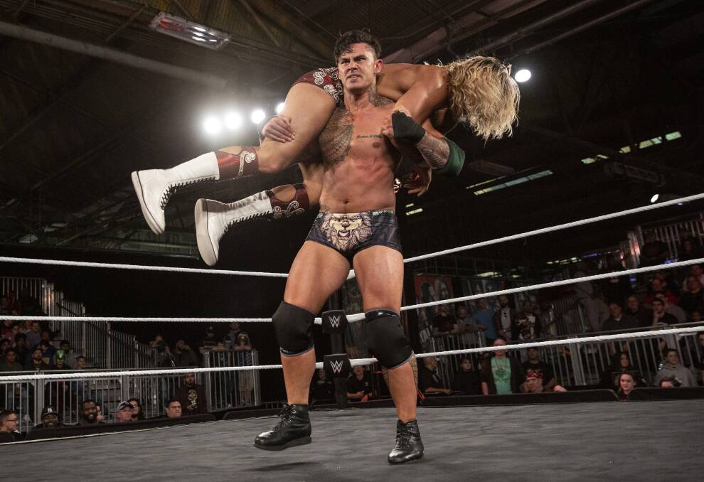 JACKED: Daniel Vidot has been training at the WWE Performance Centre in Orlando.