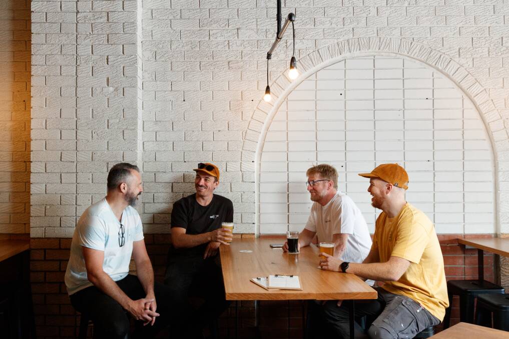 From left, Good Folk Brewing Company's Daniel Scurr, John Elsley, Phil Elsley and James Horne. Pictures by Max Mason-Hubers