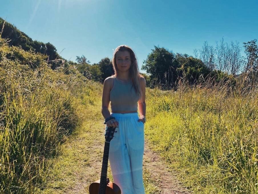 YOUNG: Bree Rusev, 17, only started playing guitar three years ago and is already preparing to release her debut single.
