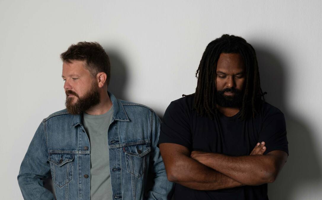 COMMON GROUND: Thomas Busby, left, said he and Jeremy Marou's roots-pop duo Busby Marou is about celebrating and learning from their differences.