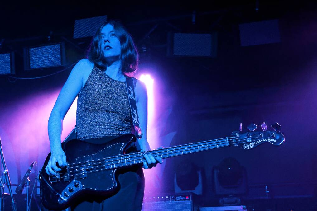 PASSIONATE: Moaning Lisa bassist and co-vocalist Hayley Manwaring. Picture: Paul Dear