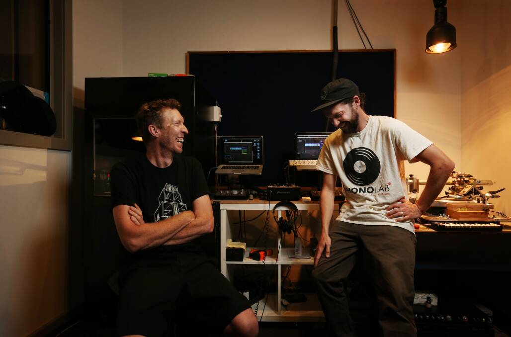 PhonoLab's Justin Moon and Dan Crabb are cutting their own path in the vinyl revival. Pictures by Simone De Peak
