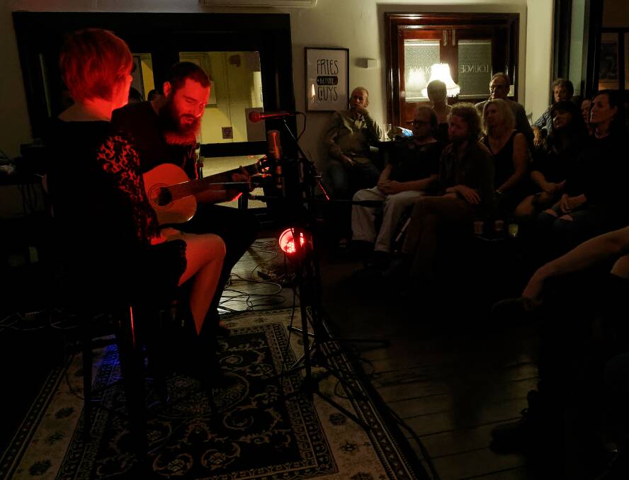 INTIMATE: William Crighton performing at the Grand Junction Hotel. Picture: Paul Dear