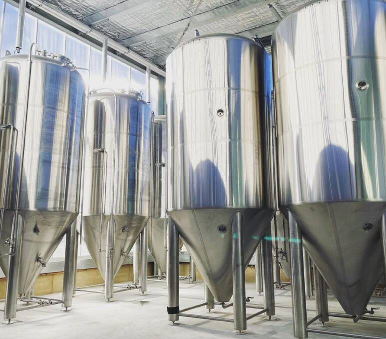 TANKS: The Merewether facility has 10 times the production capacity of Modus Operandi's Mona Vale brewery.