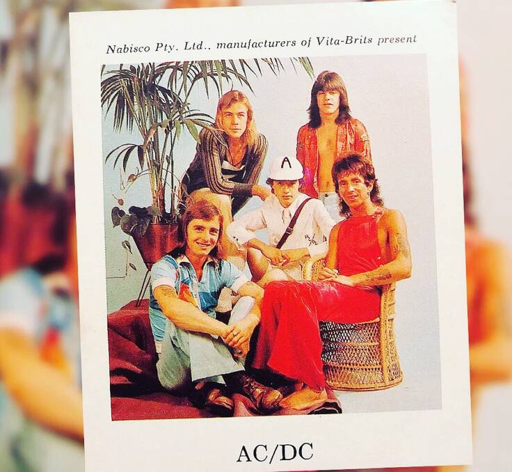 HIGH VOLTAGE: Toronto's Paul Matters, top left, during his brief stint with AC/DC in 1975.