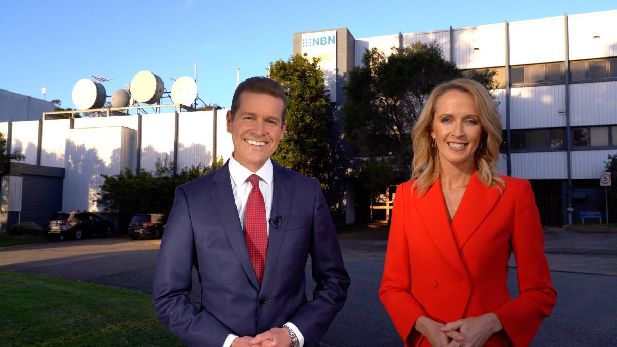 NEW LOOK: Paul Lobb and Natasha Beyersdorf will anchor NBN's first bulletin from Honeysuckle on Sunday. Pictures: Supplied