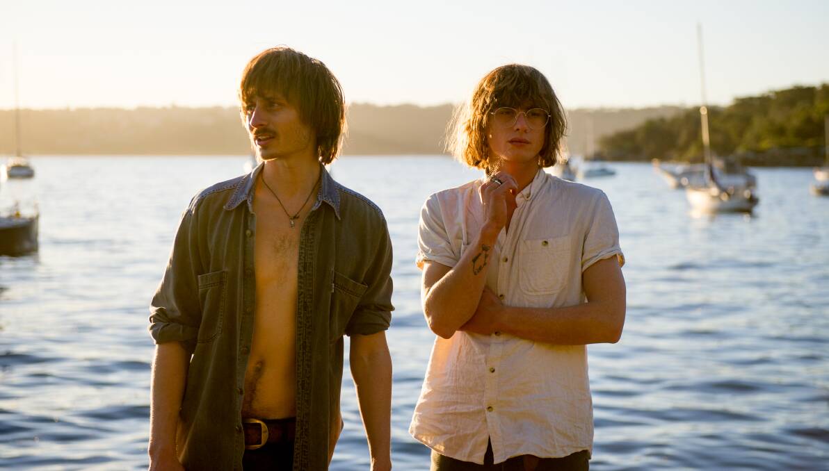 SPECIAL MEANING: Lime Cordiale brothers Oliver and Louis Leimbach were touched by the lost of their Newcastle fan Isaac Lourie.