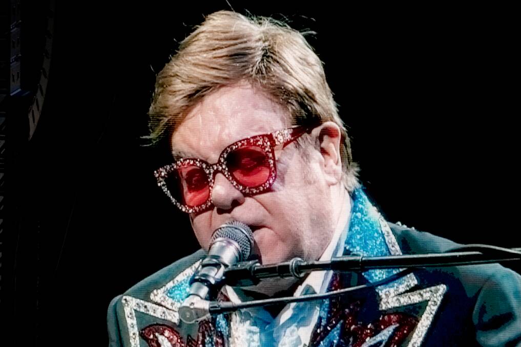 IMPRESSIVE: Elton John on stage at Hope Estate in 2020. Picture: Paul Dear