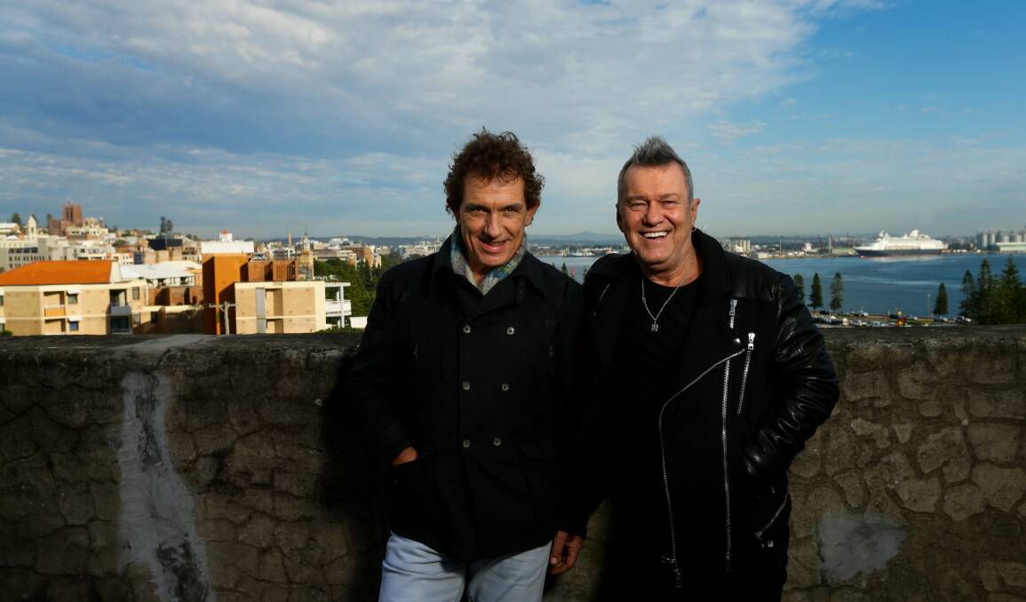 LEGENDS: Cold Chisel guitarist Ian Moss and singer Jimmy Barnes will perform in front of 20,000 Supercars fans on Saturday night. Picture: Jonathan Carroll