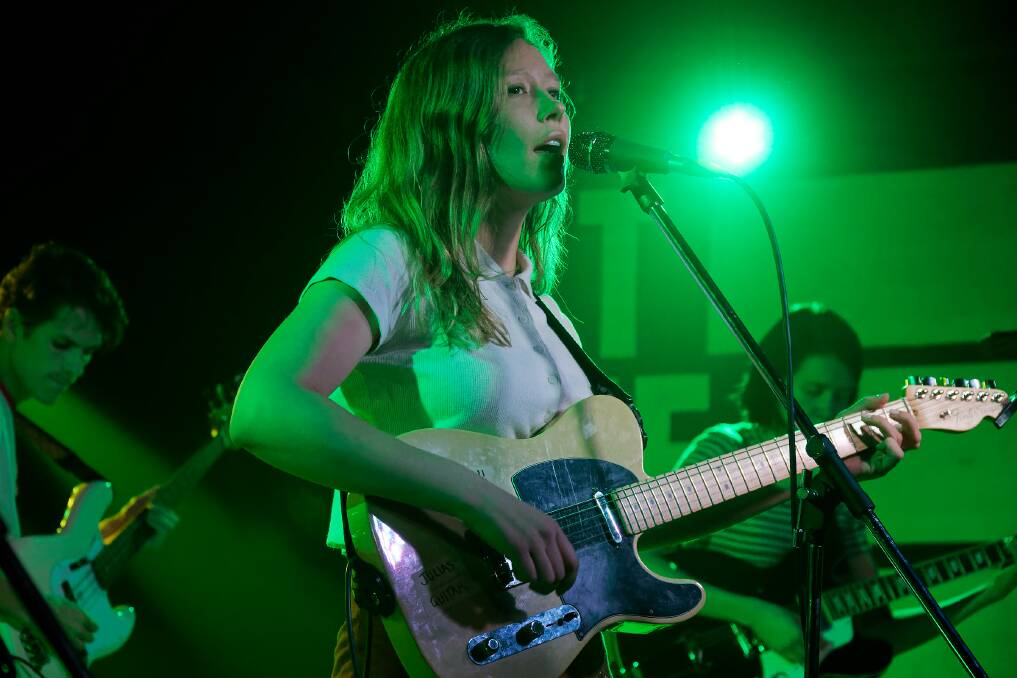 CONFIDENT: Numerous world tours have turned Julia Jacklin into a moving performer. Picture: Paul Dear