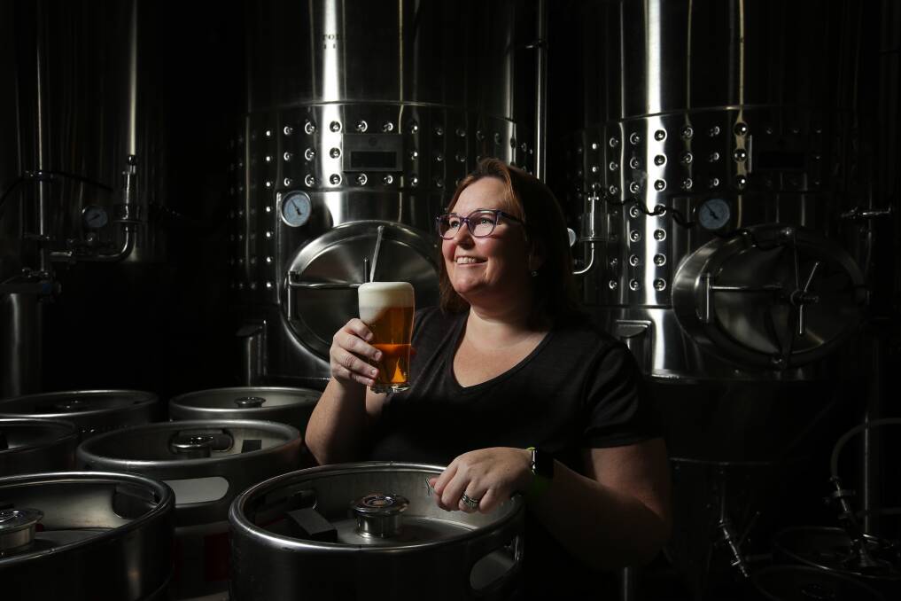 IronBark Hill co-owner and brewer Hayley Drayton. Picture by Simone De Peak