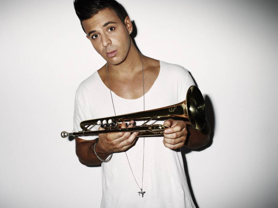 READY TO BLOW: Sydney DJ Timmy Trumpet headlines the Lunar Electric Music Festival at Maitland Showground on Saturday.