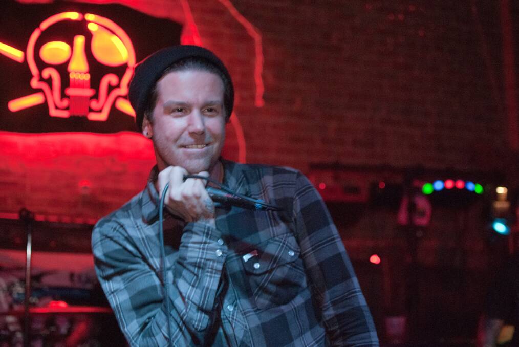 HAPPY: Unwritten Law frontman Scott Russo is ready to continue his love-affair with Australia.