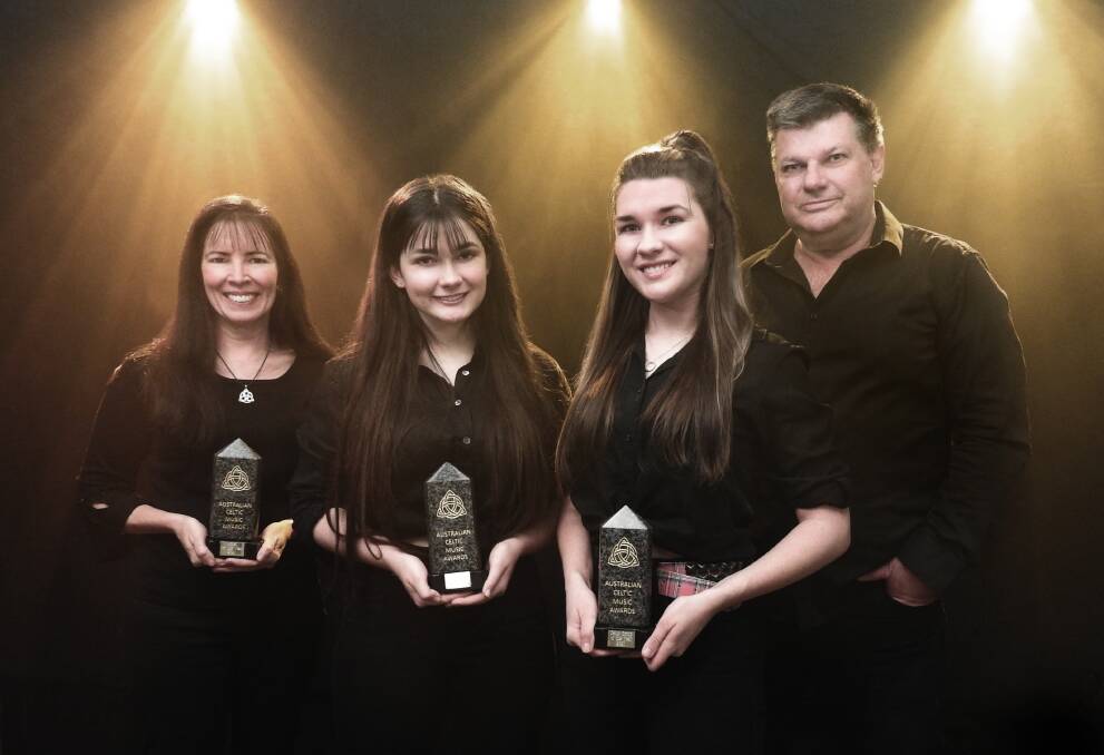 WINNERS: String Loaded are, from left, Jenny, Livvy, Gabi and Ray Blissett.