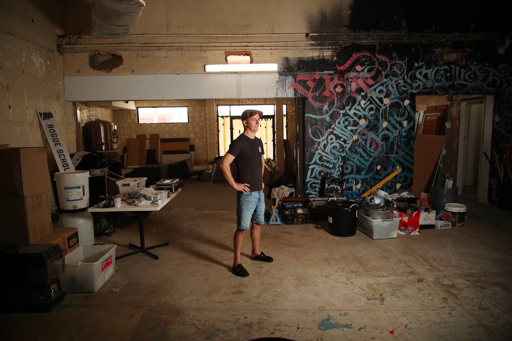 Adam Hardy inside the proposed Midtown Social Club. Picture by Peter Lorimer