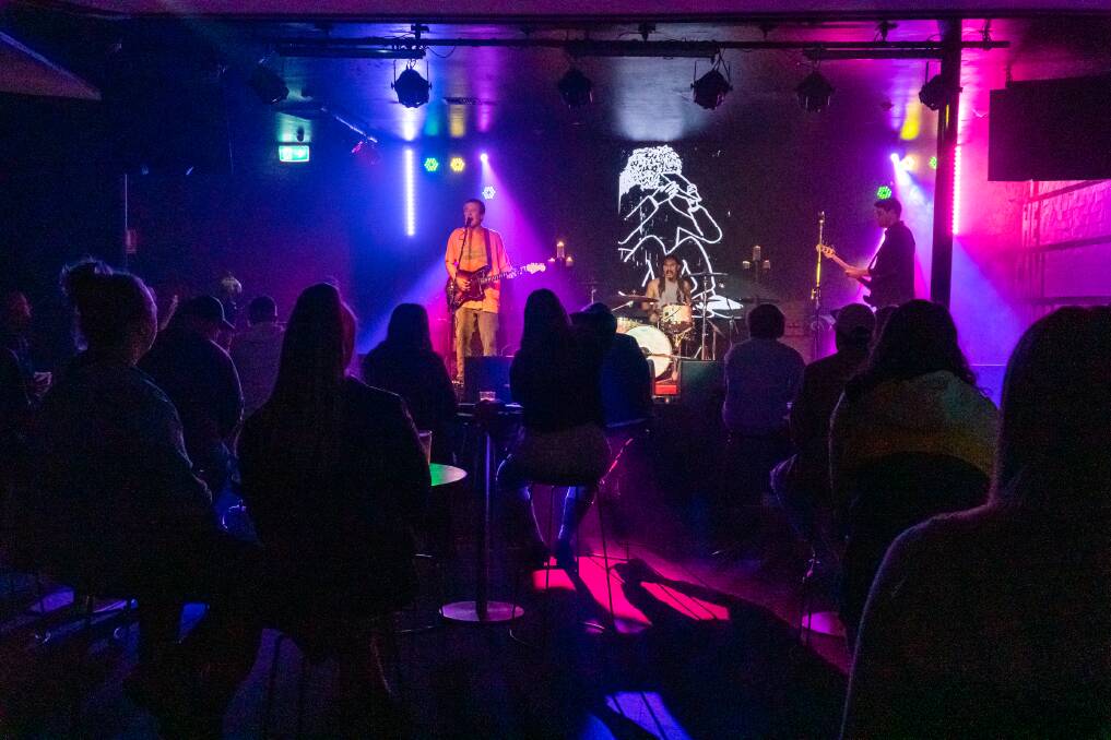 CAPTIVE AUDIENCE: Newcastle's dave the band performing at the Cambridge Hotel last month. Picture: Paul Dear
