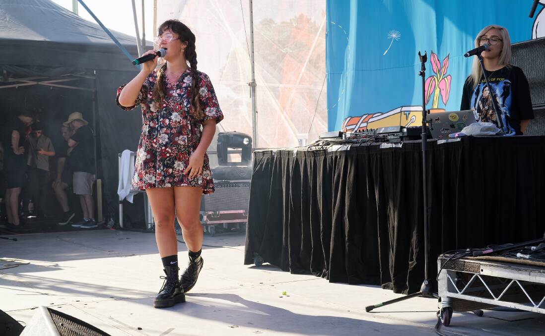 HYPNOTIC: Mallrat on stage at Grow Your Own Festival in January. Picture: Paul Dear
