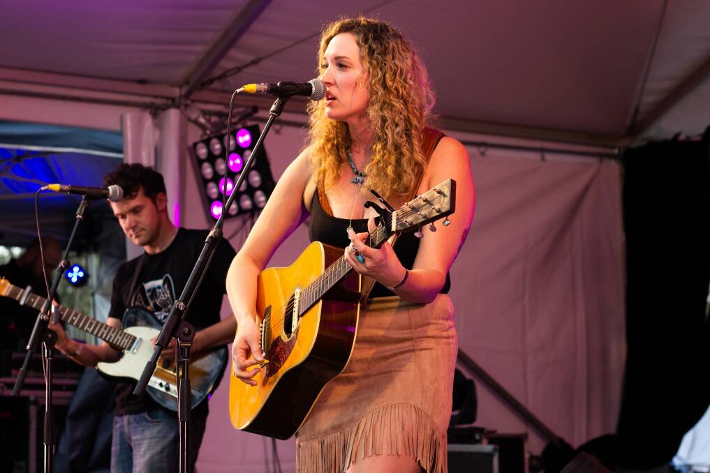 IMPRESSIVE: Hannah Aldridge on stage at Dashville Skyline last October. Picture: Jack Webster