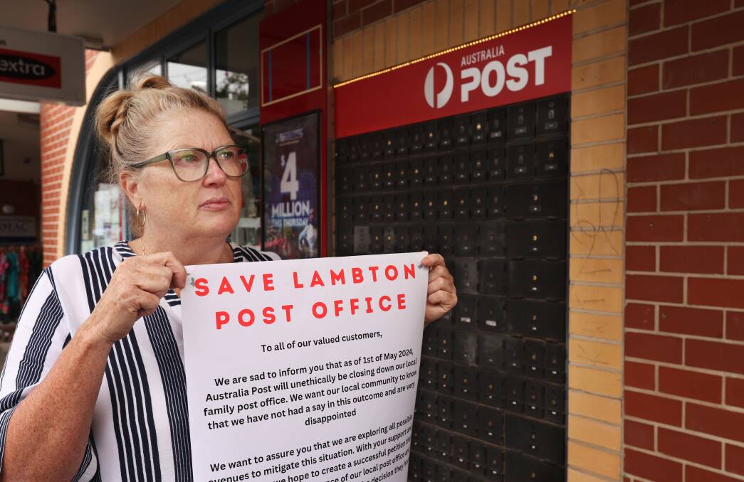 Lambton Post Office licensee Trish Firth said she's been buoyed by the community's support since it was announced the service was closing on May 1. Picture by Simone De Peak