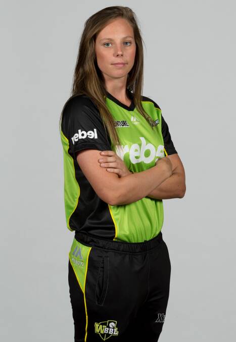 BAD BREAK: Sam Bates is out of the WBBL with a fractured wrist.