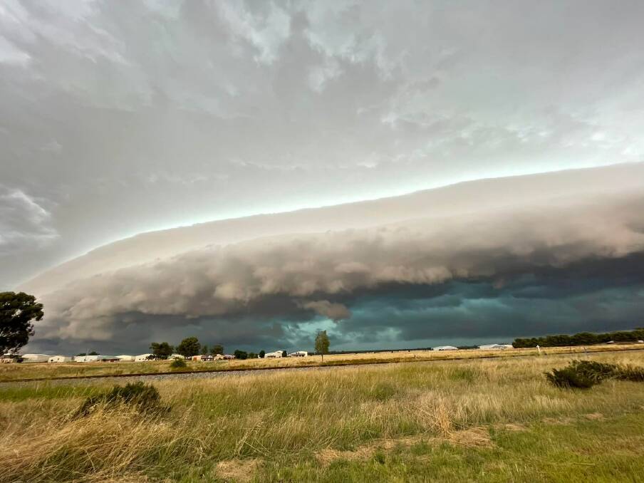 WILD WEATHER: Storms rollover the NSW Riverina town of Temora last week. Picture: Glenn Sheehan (supplied)