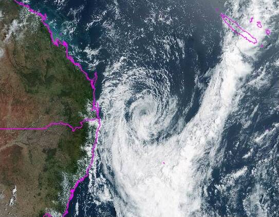 BATTERING: Ex-Tropical Cyclone Seth is bringing with it enormous swells and king tides as it moves across Australia's east coast. Picture: Bureau of Meterology