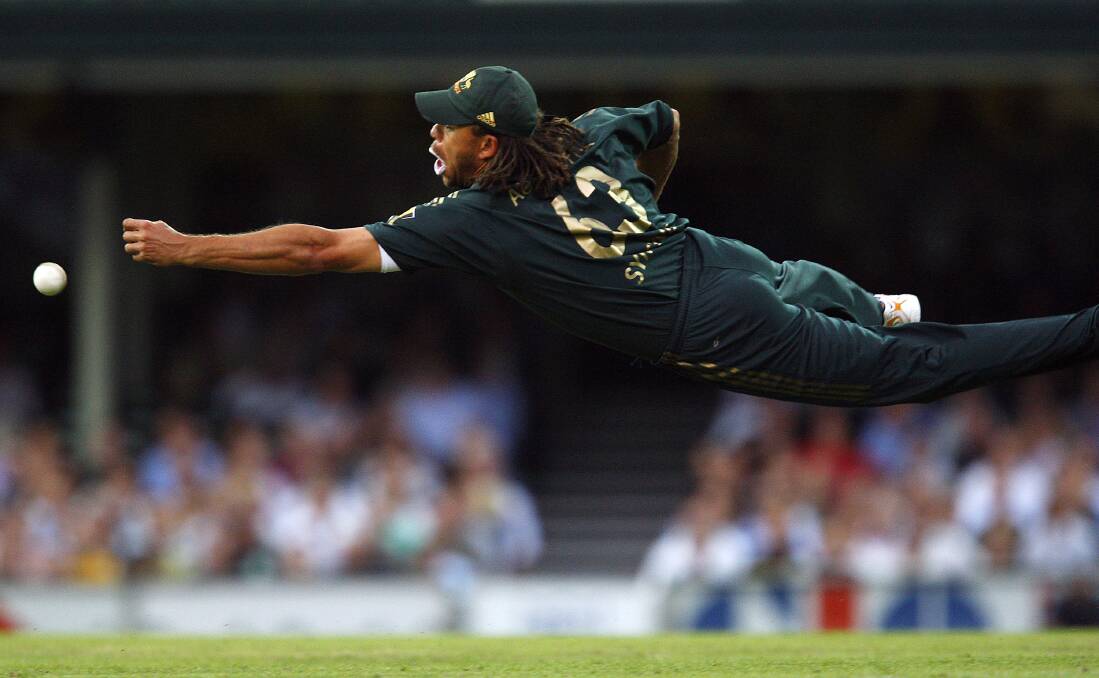 THE ENTERTAINER: Andrew Symonds played with pride and passion while enjoying plenty of success for Australia (pictured, in 2008 against Sri Lanka) and Queensland in all forms of the game. Picture: Cameron Spencer/Getty Images