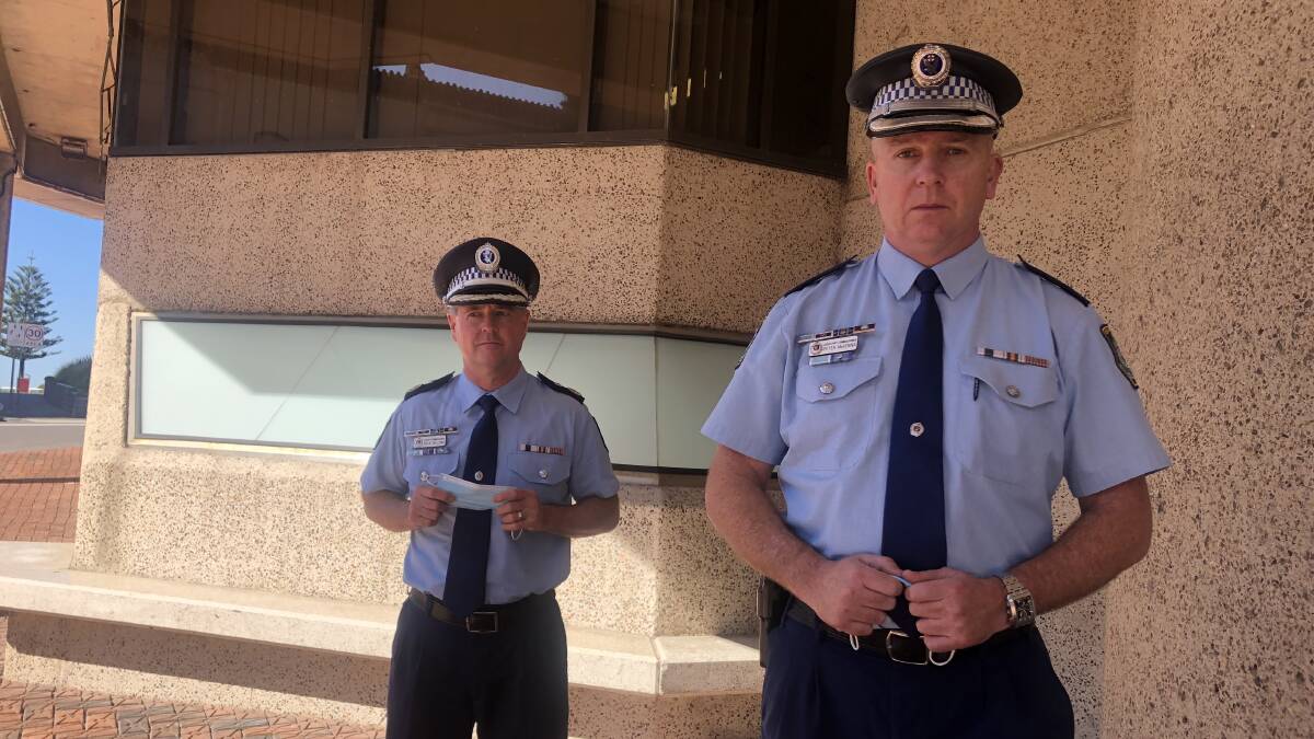 Deputy Commissioner Mick Willing and Assistant Commissioner Peter McKenna have urged people not to attend protests in Newcastle this weekend.
