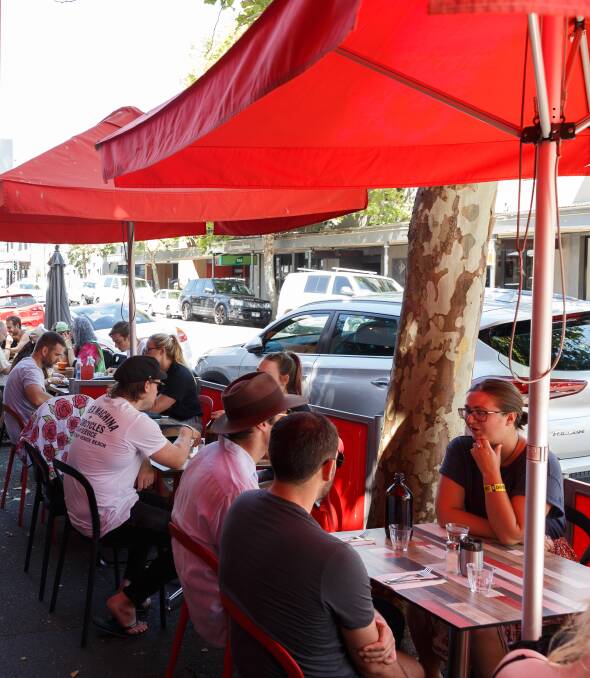 Alfresco dining has grown in popularity throughout the pandemic. File picture