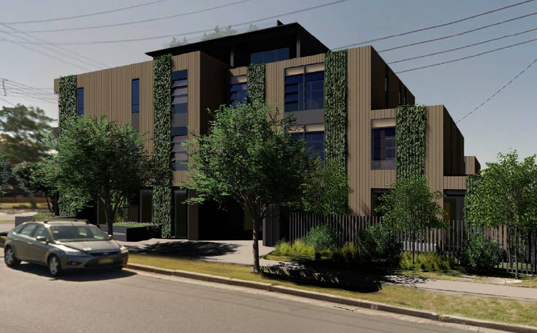 APPROVED: An artist's impression of the four-storey apartment block set to be built on Ernest Street, Belmont to house frontline workers. Picture: Urban Villager 