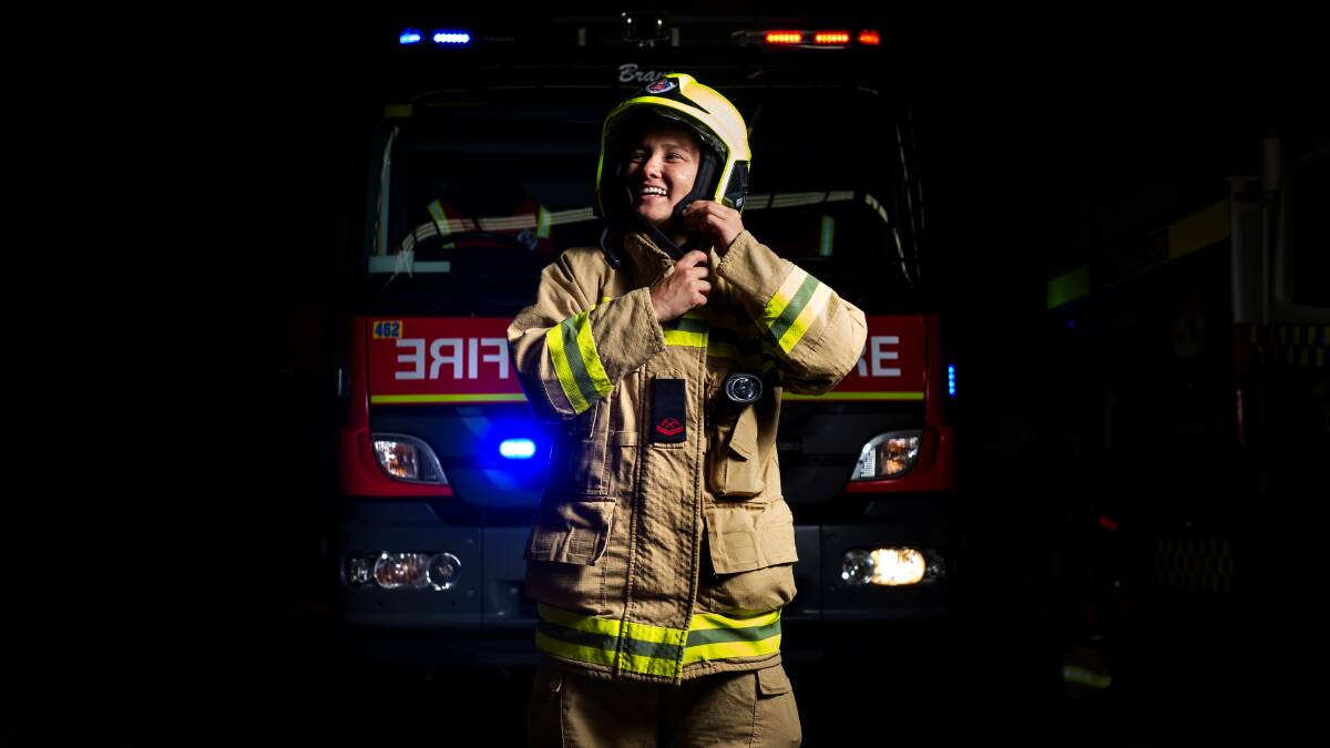 EMPOWERED: Fire and Rescue NSW and National Parks and Wildlife firefighter Maddison Terry will be involved in a camp in Newcastle tomorrow aimed at encouraging young girls to become firefighters. Picture: Marina Neil