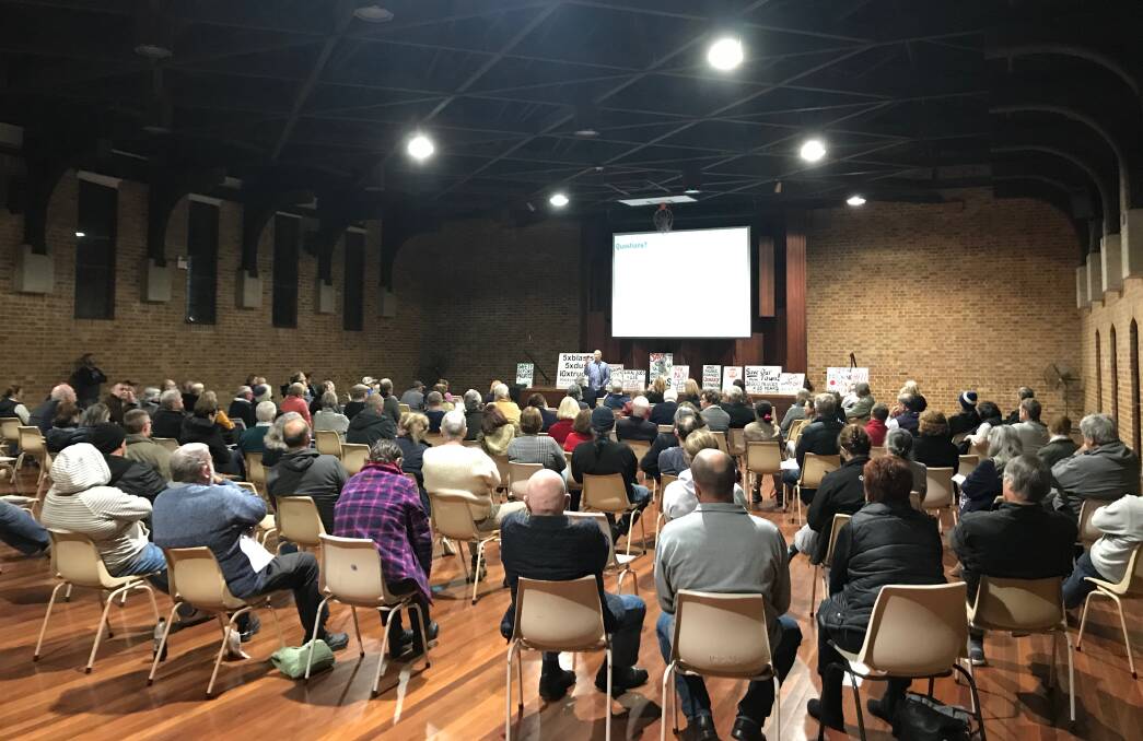 INFORMATION: Residents from various suburbs attended the meeting to find out about the proposed quarry expansion. Pictures: supplied