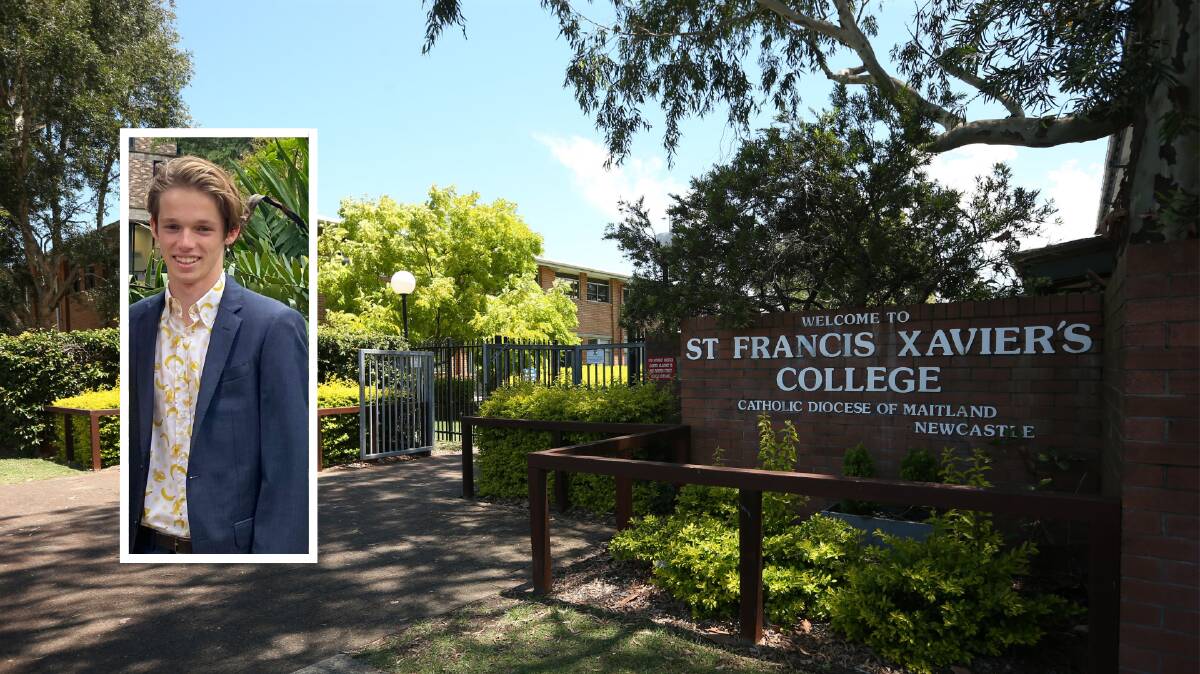 EDUCATION: Max Moser-Finch, inset, said he enjoyed the senior school system that St Francis Xavier's offered. 