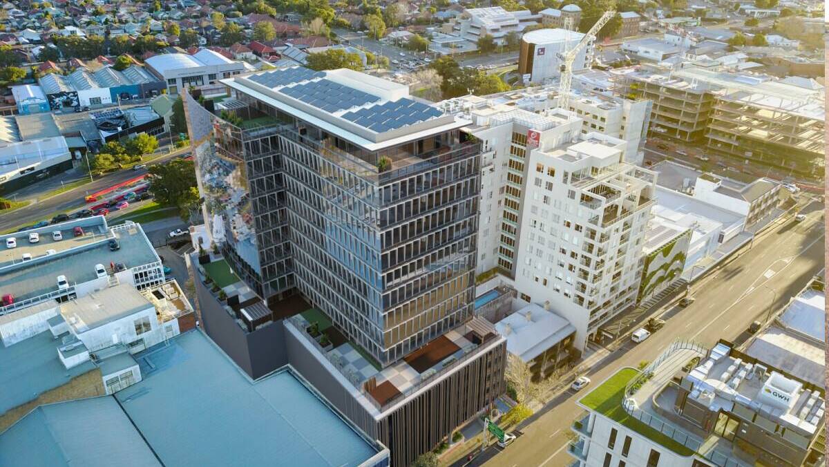 Construction of 727 HQ on Hunter Street is almost complete. The building will provide almost 14,000 square metres of commercial space. Picture supplied