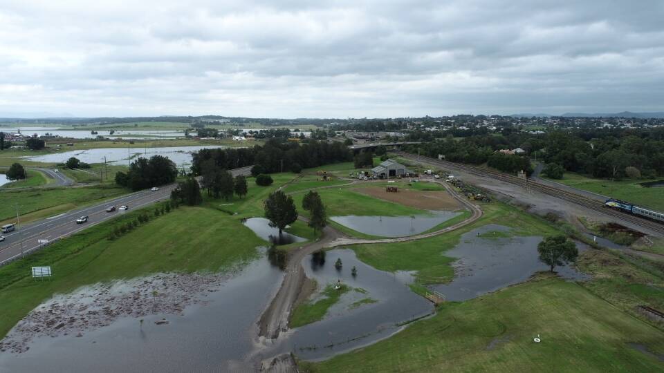 Flash flooding at Maitland. Picture: Maitland council