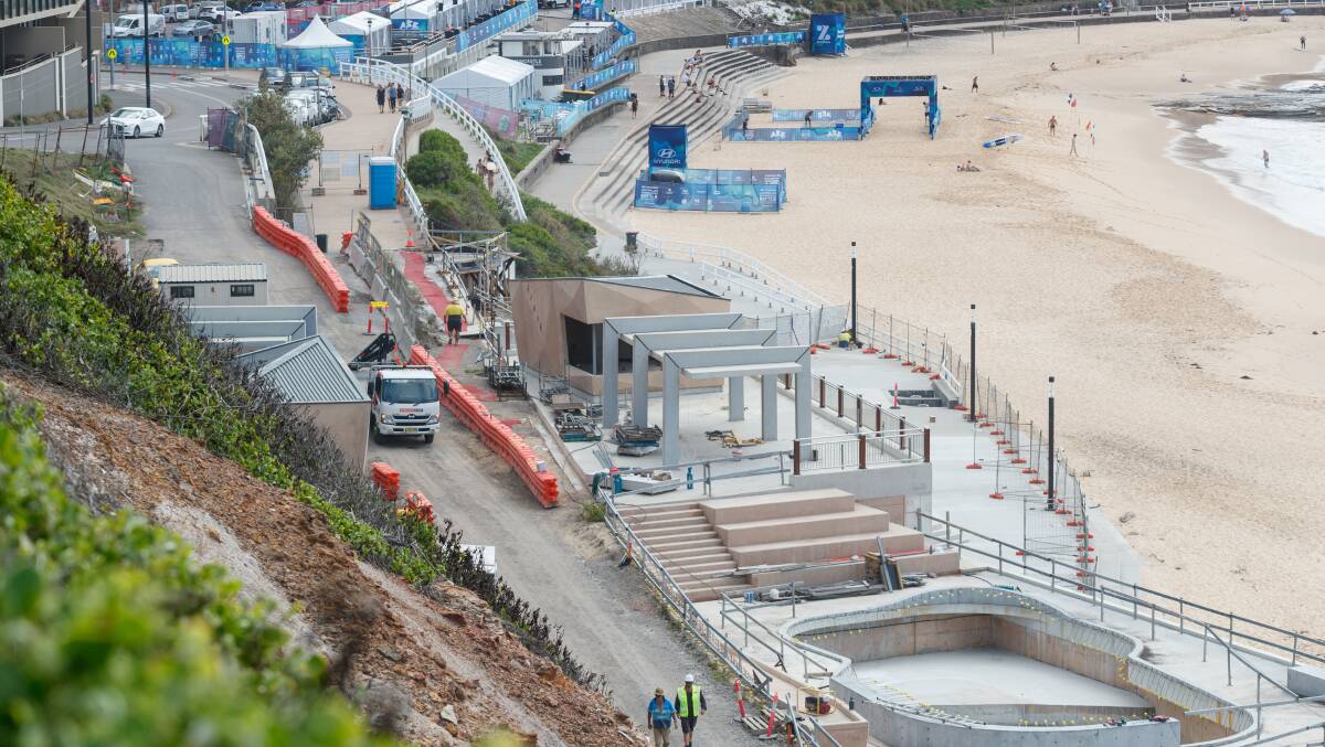 Temporary Access will be opened from King Edward Park to South Newcastle Beach during the upcoming Newcastle 500. Picture by Max Mason-Hubers
