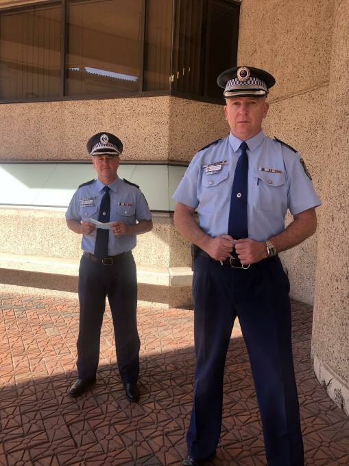 Deputy Commissioner Mick Willing and Assistant Commissioner Peter McKenna