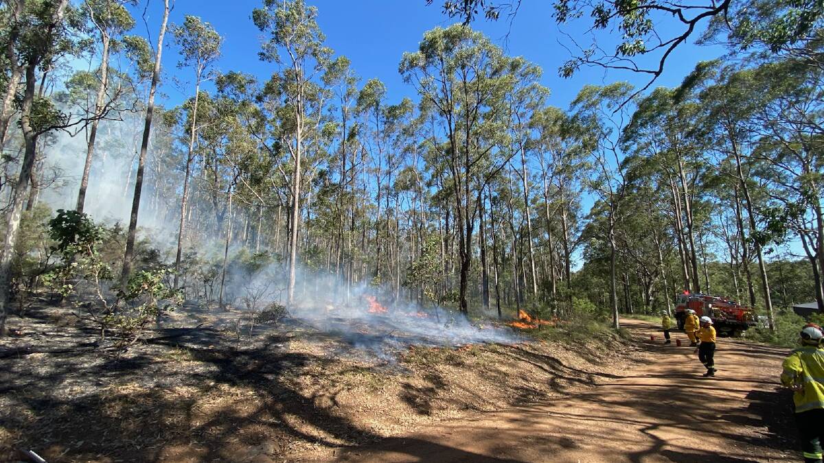 National Parks and Wildlife conducting a hazard reduction burn at First Street in Werakata National Park recently. Picture: National Parks and Wildlife Service
