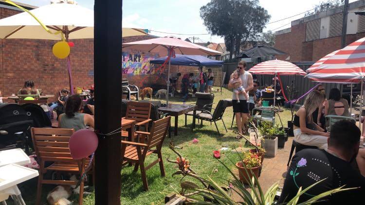 BEFORE: The courtyard was a popular spot for families and people with dogs. Picture: supplied