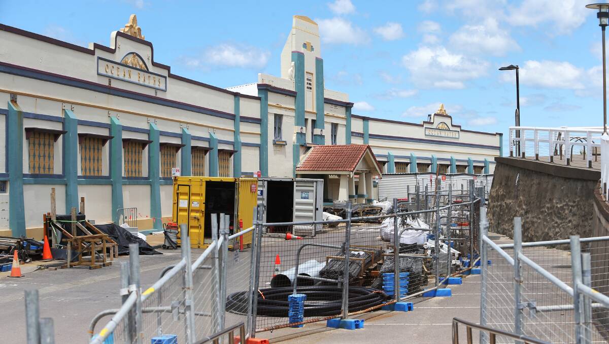 Works are underway at Newcastle Ocean Baths, while upgrades to the pavilion are being planned.