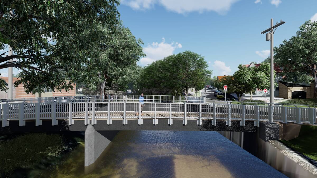 A concept image of the new Boscawen Street bridge. Picture supplied