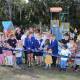 RIBBON: Lord mayor Nuatali Nelmes opening the new Minmi Park playground on Sunday. Five more playgrounds will be upgraded next year.