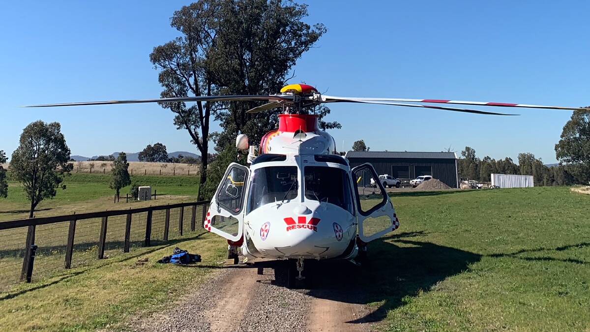 Man flown to hospital after ATV accident north of Singleton