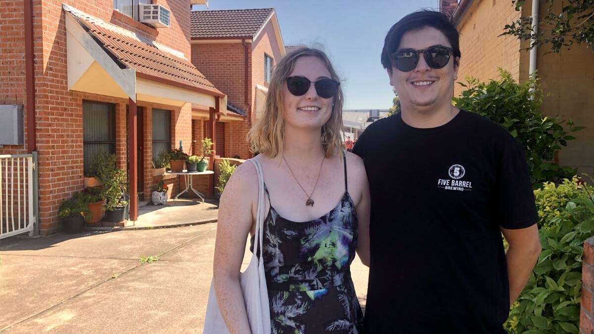 COMPETITION: Katie Chapman and Fabian Dedal have applied for about 15 rental homes but have had no luck so far.