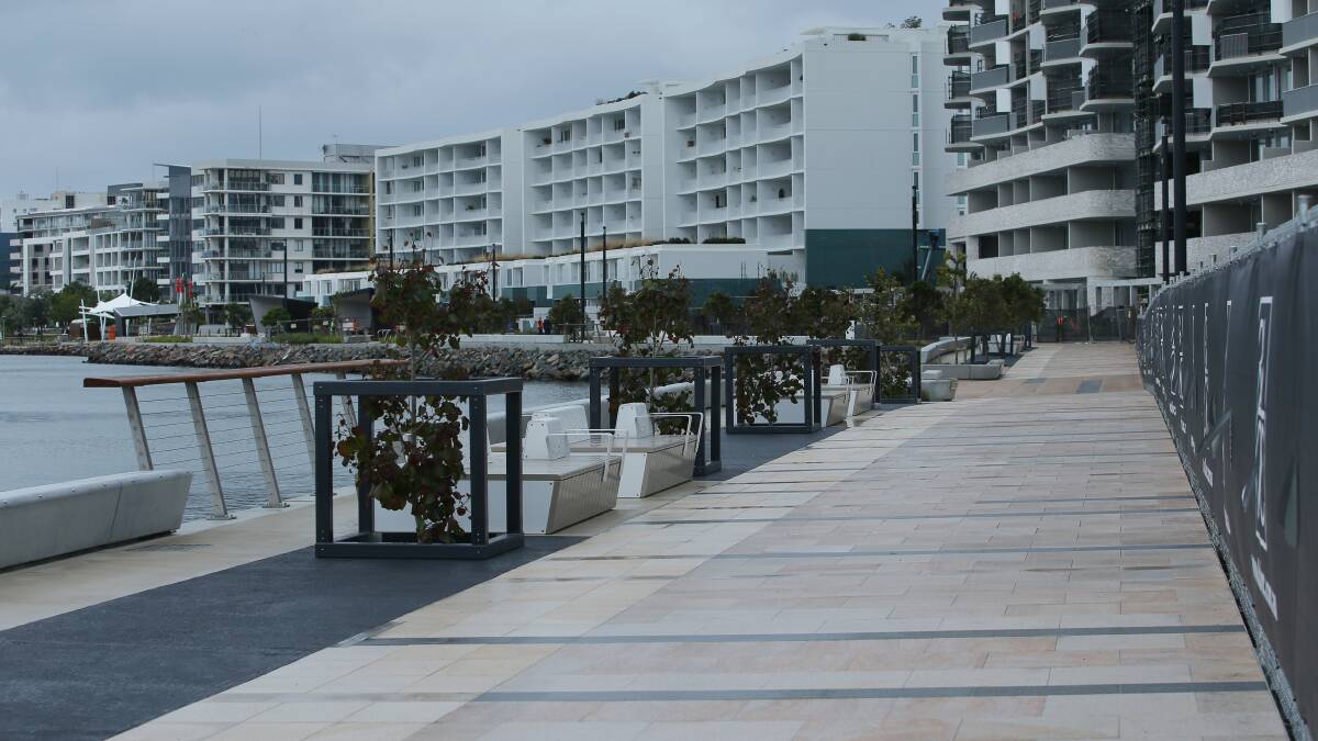 FEATURES: The Honeysuckle promenade features new trees and seating. Picture: Simone De Peak