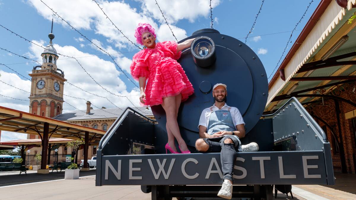 Timberlina and Reece Hignell at The Station ahead of Pink Salt in February next year. Picture by Max Mason-Hubers